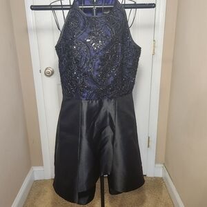 Taylor Size 6 Halter Neck A line Dress Sequins Lace Formal Party Dance Sorority